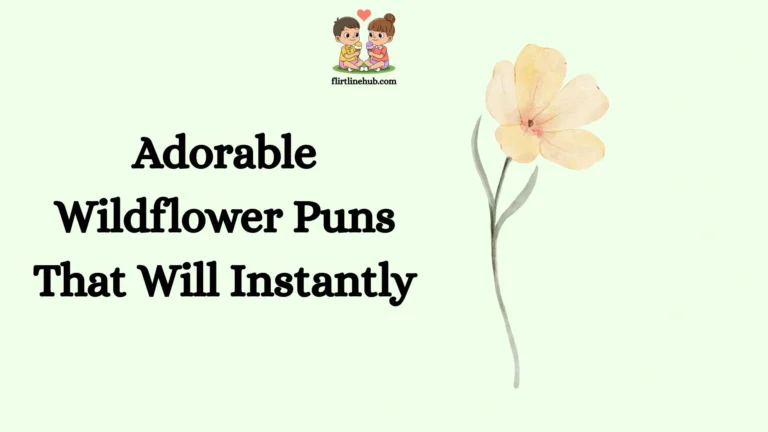 Adorable Wildflower Puns That Will Instantly