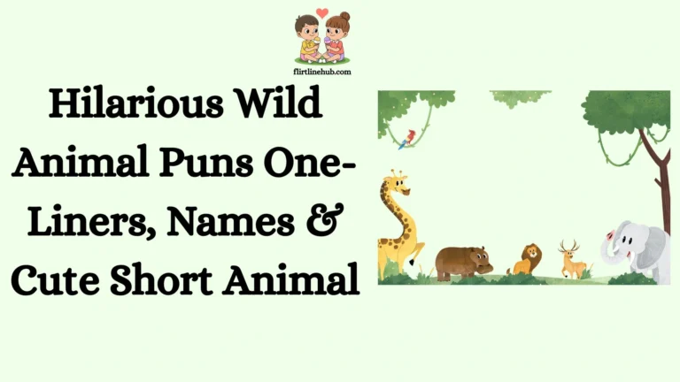 Hilarious Wild Animal Puns One-Liners, Names & Cute Short Animal